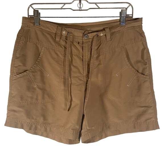 Columbia Shorts Size L Khaki Brown‎ Outdoor Hiking Pockets Lightweight Casual - Picture 1 of 9